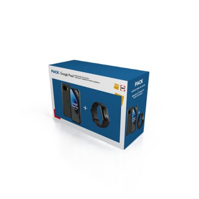GOOGLE Pack Pixel 10a 6.3"" 5G Double SIM 128 Go Noir volcanique + Bracelet connect&eacute; Fitbit Charge 6 Noir