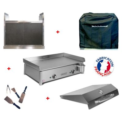PLANCHAELEC Pack plancha &eacute;lectrique ANTHEA E650 + Meuble complet - MIRICHAUD