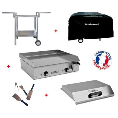 PLANCHAELEC Pack plancha &eacute;lectrique NEO E530 + Chariot + accessoires - MIRICHAUD 
