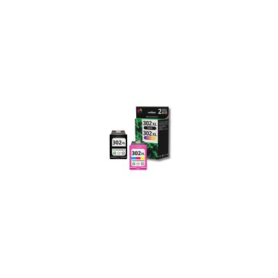 UPRINT Pack PREMIUM compatible HP 302XL noir et couleur