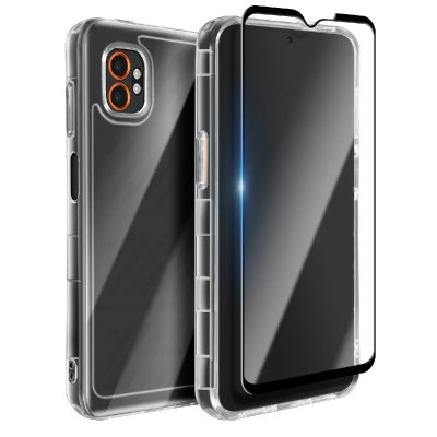 AVIZAR Pack Protection - Samsung Xcover 7 Pro - Coque Antichoc - Verre Tremp&eacute; - Transparent
