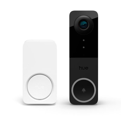 PHILIPS HUE Pack sonnette vid&eacute;o filaire  Noir et Blanc - Neuf