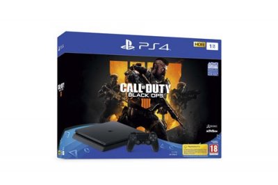 Pack Sony Console PS4 Slim 1 To Noir + Call of Duty Black Ops 4