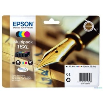 EPSON PACK T16336 XL 4 COULEURS STYLO PLUME