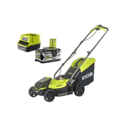 RYOBI Pack Tondeuse pouss&eacute;e 18V OnePlus OLM1833B - 1 Batterie 5.0Ah - 1 Chargeur rapide RC18120-150