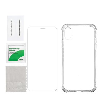 WE Pack  Verre Trempe + Coque Iphone Xr