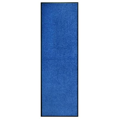 VIDAXL Paillasson lavable Bleu 60x180 cm  Bleu