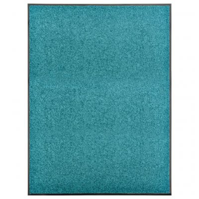 VIDAXL Paillasson lavable Cyan 90x120 cm  cyan