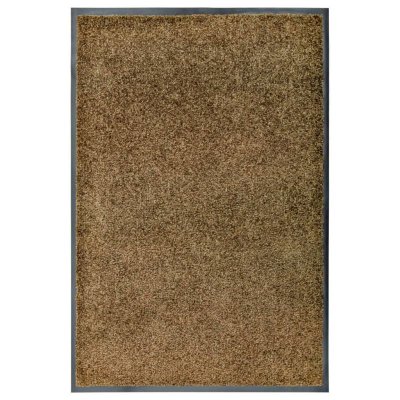 VIDAXL Paillasson lavable Marron 60x90 cm  Marron