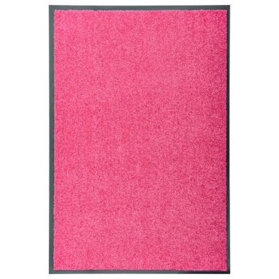 VIDAXL Paillasson lavable Rose 60x90 cm  Rose