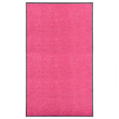 VIDAXL Paillasson lavable Rose 90x150 cm  Rose