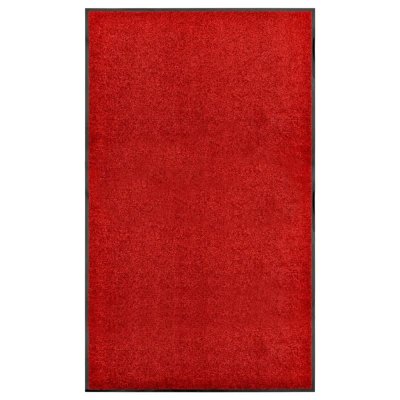 VIDAXL Paillasson lavable Rouge 90x150 cm  Rouge