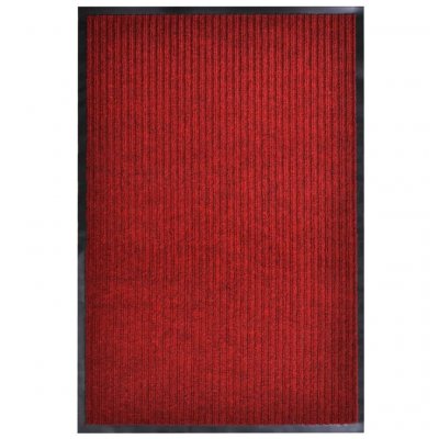 VIDAXL Paillasson Rouge 120x220 cm pvc  Rouge