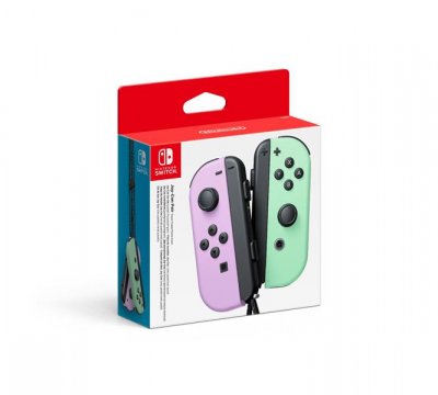 Paire de Manettes Joy-Con Gauche Violet Pastel et Droite Vert Pastel
