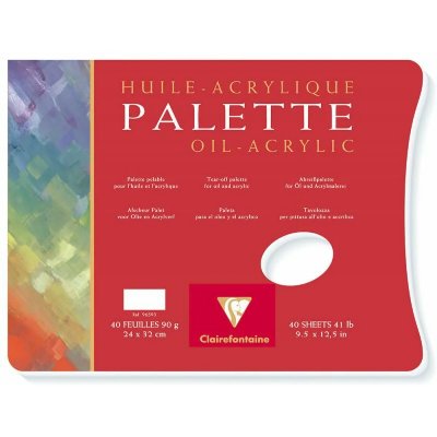 Palette pelable pour l'huile bloc de 40 feuilles 90g 24 x 32cm