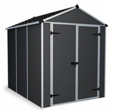 PALRAM  - abri de jardin 4.2m&sup2; gris anthracite 706788 - rubicon