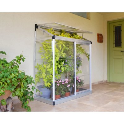 PALRAM -canopia - Serre de jardin adoss&eacute;e Lean To 0.8m&sup2;