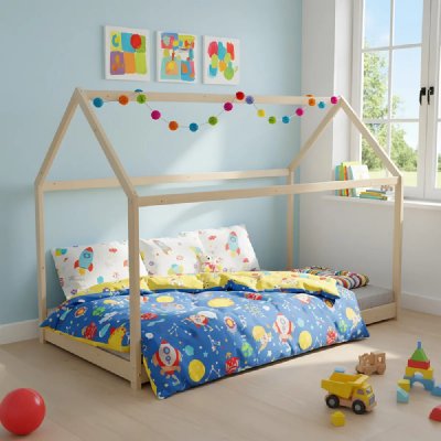WEBER INDUSTRIES PANDA Lit Cabane 90x190cm, brut