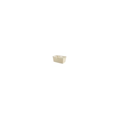 CURVER Panier &agrave; linge effet jute ivoire 46lt