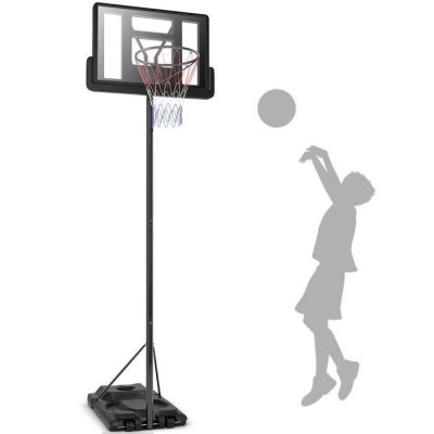 COSTWAY Panier de basket sur pied  EB50391FR r&eacute;glable 10 niveaux