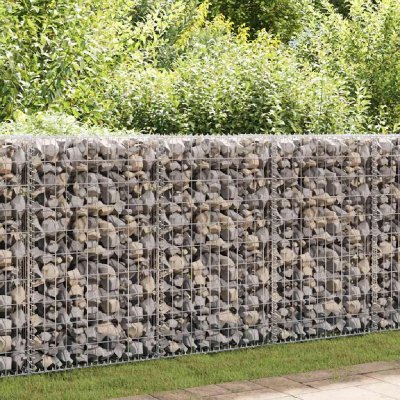 VIDAXL Panier de gabion avec couvercle Fil galvanis&eacute; 100 x 100 x 30 cm