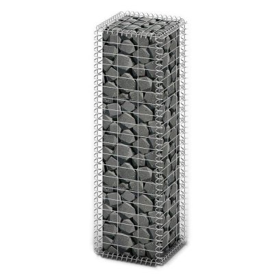 VIDAXL Panier de gabion avec couvercle Fil galvanis&eacute; 100 x 30 x 30 cm