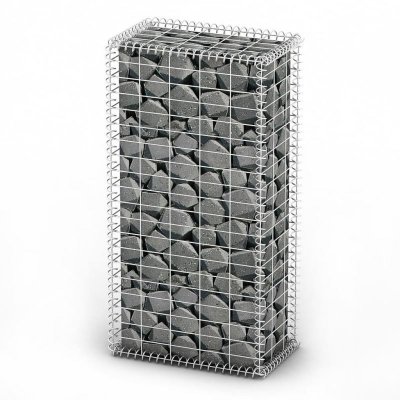 VIDAXL Panier de gabion avec couvercle Fil galvanis&eacute; 100 x 50 x 30 cm
