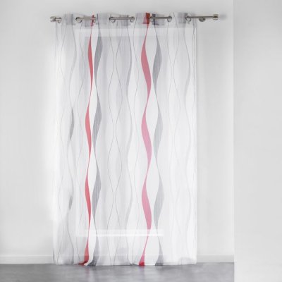 Panneau a oeillets 140 x 240 cm voile imprime transfert ondulys Rouge