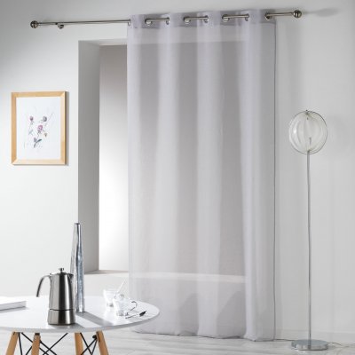 Panneau a oeillets 140 x 280 cm etamine crash telma Gris