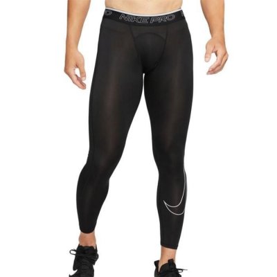 NIKE Pantalon fonctionnel  Pro Dri Fit noir / blanc