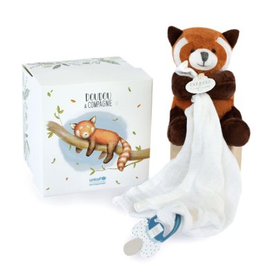 DOUDOU ET COMPAGNIE Pantin avec doudou attache-sucette panda