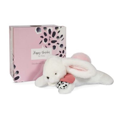 DOUDOU ET COMPAGNIE Pantin pompon  Happy blush Rose 