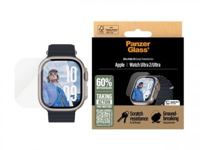 PANZER GLASS PanzerGlass Protection d'&eacute;cran Apple Watch Ultra (2) - 49 mm - Ultra Wide Fit