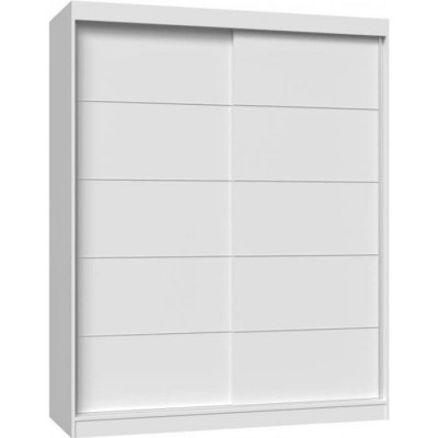 Paolo - armoire &agrave; 2 portes coulissantes - penderie l 160 cm - dressing de chambre 2 portes -