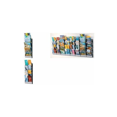 PAPERFLOW  Porte-brochures mural Integral, DIN long, gris alu