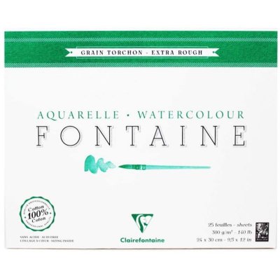 CLAIREFONTAINE Papier aquarelle  grain torchon