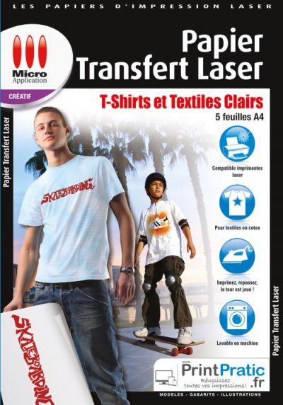 MICRO APPLICATION Papier MICRO APP Transfert textile Laser