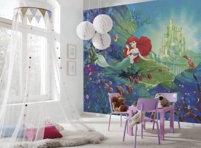 KOMAR Papier peint Ariel La Petite Sir&egrave;ne Princesse Disney 368X254 CM