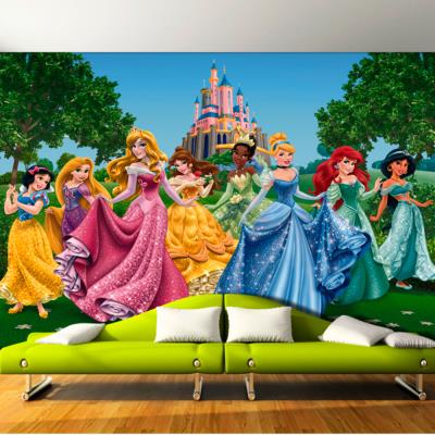 AG DESIGN Papier peint Ch&acirc;teau et Princesses Disney 360X255 CM - Multicolor