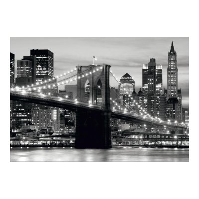 AG Papier Peint New York Brooklyn Bridge Noir & Blanc 360x254 cm