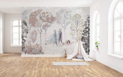 KOMAR Papier peint panoramique Reine des neiges intiss&eacute; l.400 x H.280 cm