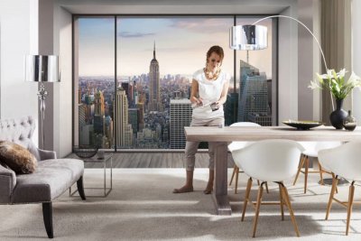 KOMAR Papier peint photo 254x368 cm en 8 l&eacute;s - Colle incluse PENTHOUSE