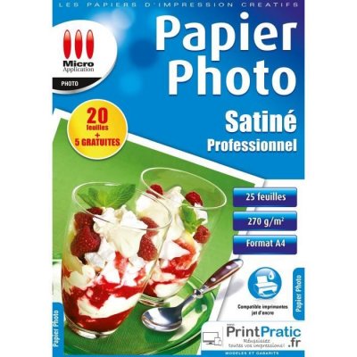 MICRO APPLICATION Papier Photo Brillant 10x15 - Premium plus - 255 g/m&sup2; - 130 feuilles