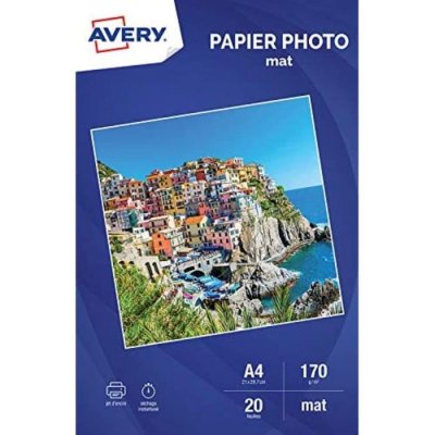 AVERY Papier Photo Brillant - Jet D'encre - 200g/m - 50 Feuilles