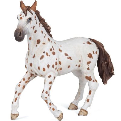 PAPO  Figurine Jument appaloosa brune 