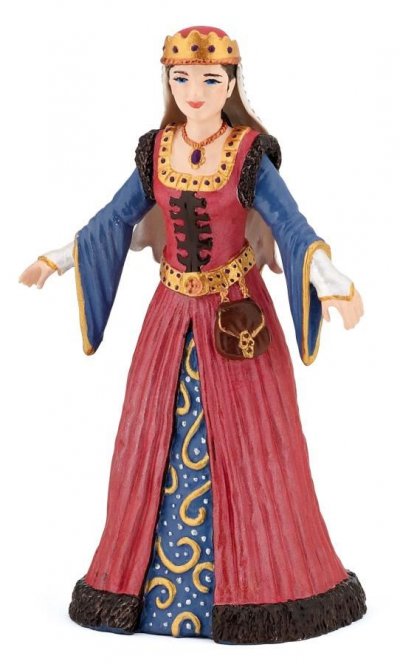 PAPO  Figurine Reine m&eacute;di&eacute;vale Pour Enfant