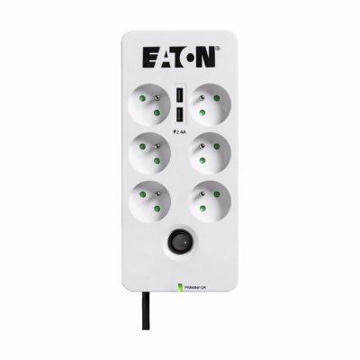 EATON Parafoudre  6 prises parafoudres + 2 usb