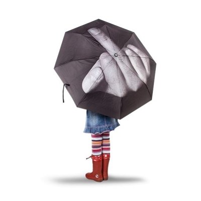 TOTALCADEAU Parapluie &agrave; motif fuck insolite love