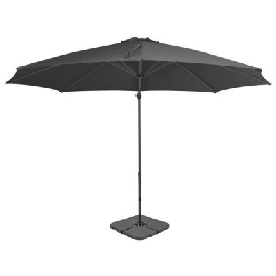 VIDAXL Parasol avec base portable Anthracite