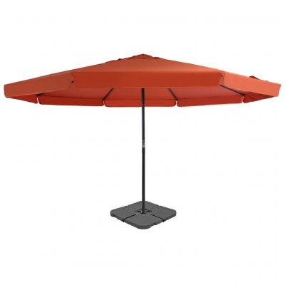 VIDAXL Parasol avec base portable Terre cuite